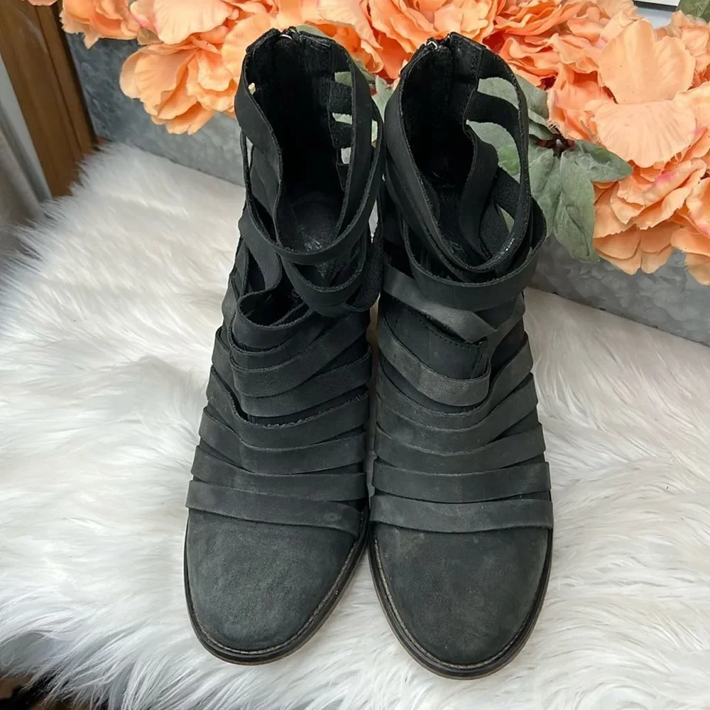 Free People Hybrid Heel Boot Black Size 40 - Picture 2 of 9
